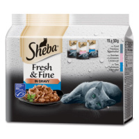 Sheba Fresh & Fine s lososem a tuňákem 15 x 50 g