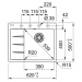 Franke CNG 611-62 TL  Fragranit Kašmír  dřez Centro 114.0637.437