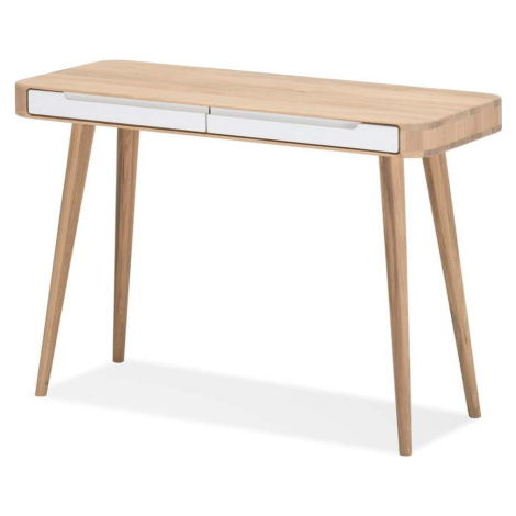 Konzolový stolek z dubového dřeva Gazzda Ena