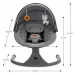 KINDERKRAFT Lehátko houpací s melodií 2v1 Lumi, do 9 kg, Premium Dark grey