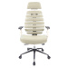 MERCURY kancelářská židle FISH BONES PDH šedý plast, smetanová 26-61, 3D područky