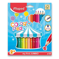 Pastelky Maped Color´Peps Jumbo - 18 barev