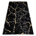 Kusový koberec Gloss 410A 86 3D mramor black/gold 240x330 cm