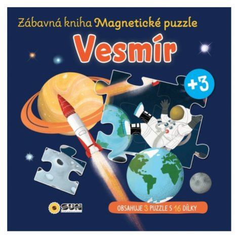 Zábavná magnetická kniha Vesmír - čti a skládej