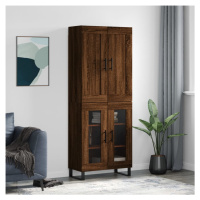 vidaXL Skříň highboard hnědý dub 69,5 x 34 x 180 cm kompozitní dřevo