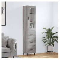 vidaXL Skříň highboard šedá sonoma 34,5 x 34 x 180 cm kompozitní dřevo