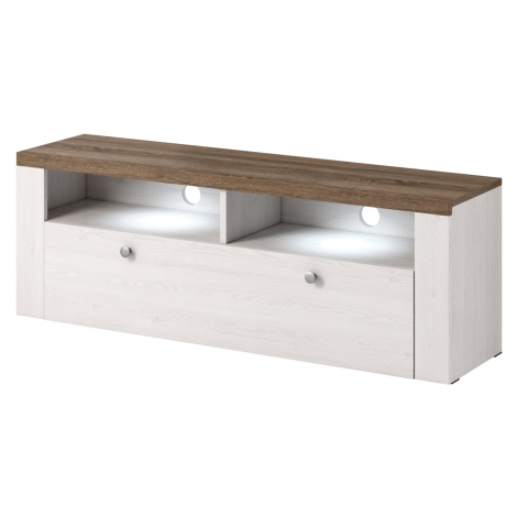 Funkční TV stolek s výklenky a sklápěcími dvířky do obývacího pokoje Larona - Helvetia