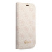 Guess GUBKP14LHG4SHP hard silikonové pouzdro iPhone 14 PRO 6.1" pink book 4G Vintage Gold Logo