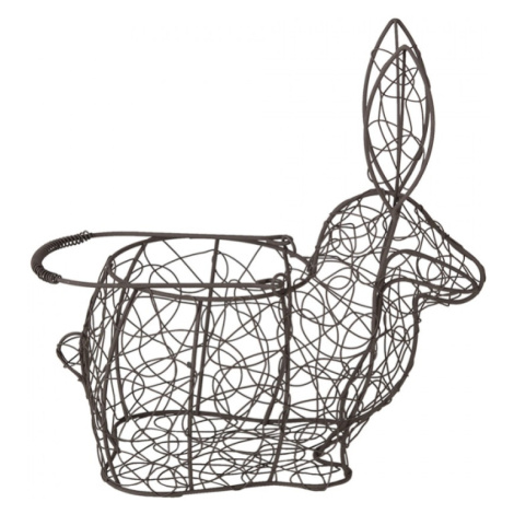Drátěný dekorativní košík ve tvaru králíka – 26x13x28 cm Clayre & Eef