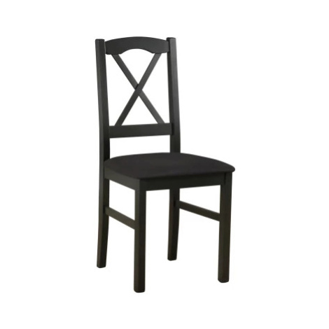 Jídelní židle Nila, černá/černá látka Asko