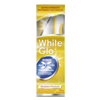 WHITE GLO Bělící pasta Smokers 150g+kart.na zuby