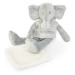 Plyšový slon Elephant Sweety Doudou et Compagnie v dárkovém balení šedý 25 cm od 0 měsíců