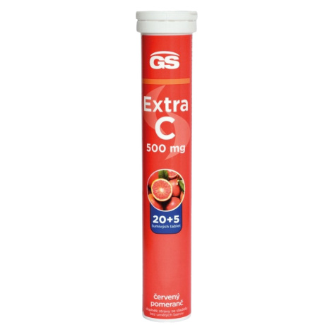 GS Extra C 500 20+5 šumivých tablet červený pomeranč Green Swan