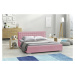 Eka Čalouněná postel SWIFT 180x200 cm Barva látky Trinity: (2310) Růžová, Úložný prostor: S dřev