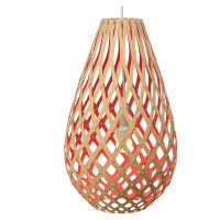 david trubridge david trubridge Koura závěsná lampa 50 cm bambusově červená