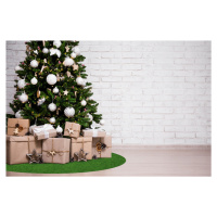 Mujkoberec Original Vánoční kruhový koberec pod stromeček Sporting – na ven i na doma - 360x360 