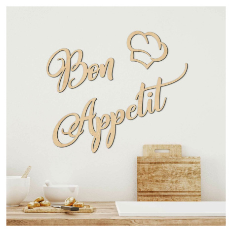 Nápis na zeď do kuchyně - Bon Appetit DUBLEZ