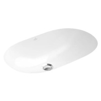 Zápustné umyvadlo Villeroy & Boch O.novo 60x35 cm bez otvoru pro baterii, bez přepadu 41626001