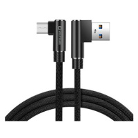 Swissten Arcade textilní datový kabel USB/microUSB 1.2m černý