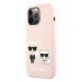 Karl Lagerfeld KLHCP13LSSKCI hard silikonové pouzdro iPhone 13 / 13 Pro 6.1" light pink Silicone