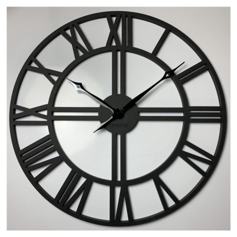 Flexistyle z221 - velké nástěnné hodiny s průměrem 80 cm černé