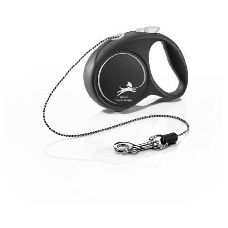 Flexi Black Design XS lanko 3 m/8 kg černé