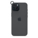 EPICO hliníkové ochranné sklo na čočky fotoaparátu pro iPhone 15 / 15 Plus 81112151300012 Černá