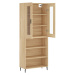 vidaXL Skříň highboard dub sonoma 69,5 x 34 x 180 cm kompozitní dřevo