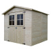Dřevěný domek SOLID EVA 229 x 194 cm (P851) set LG1590