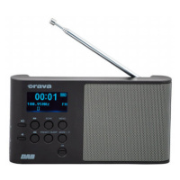 Digitální DAB/FM přenosné rádio Orava DAB B, černé