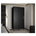 Šatní skříň Abi Calipso T Barva korpusu: Černá, Rozměry: 200 cm, Dveře: Černá - bez zrcadla
