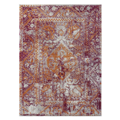 Klasický Kusový koberec Lugar 104087 M inový Červený Typ: 80x150 cm