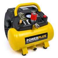 Elektrický bezolejový kompresor 6 l Powerplus POWX1721