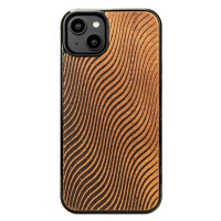 Pouzdro Bewood pro iPhone 14 Plus Vlny Merbau