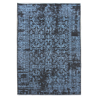 Diamond Carpets koberce Ručně vázaný kusový koberec Diamond DC-JK 1 Denim blue/aqua - 160x230 cm