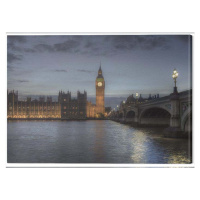 Obraz na plátně Rod Edwards - Twilight, London, England, (80 x 60 cm)