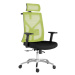 Kancelářská ergonomická židle UNI — černá / zelená, nosnost 150 kg