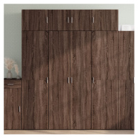 vidaXL Skříň highboard hnědý dub 80 x 42,5 x 185 cm kompozitní dřevo