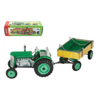 Kovap Traktor Zetor s valníkem zelený na klíček