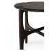 Odkládací stolek PI - lakovaný mahagon - tmavě hnědá - kulatý - Ethnicraft