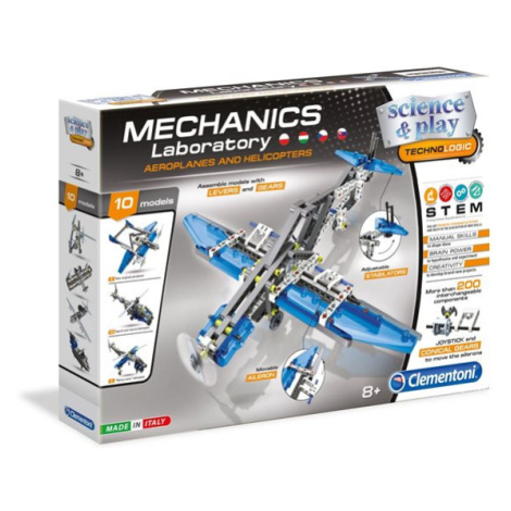 Mechanická laboratoř - Letadla a vrtulníky, 10 modelů, 200 dílků