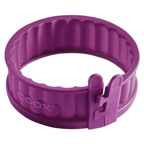 Coox Silikonová forma na koláč se skleněným dnem, Ø 12 cm (lila fialová)
