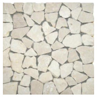 Kamenná mozaika Premium Mosaic Stone béžová 30x30 cm mat STMOSCRW