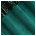Dekorační vzorovaný velvet závěs s kroužky JASAN tyrkysová/černá 140x250 cm (cena za 1 kus) MyBe