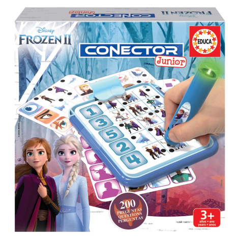 Dětská společenská hra Disney Frozen 2 Disney Conector junior 40 karet a 200 otázek a inteligent Educa