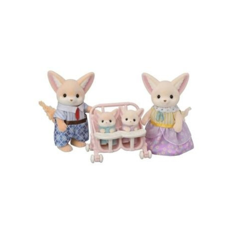 Sylvanian Families Rodina fenků s dvojčaty