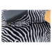 Kusový koberec Miro 51331.803 Zebra black / white 80x150 cm