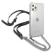 Guess GUHCP12LKC4GSSI hard silikonové pouzdro iPhone 12 Pro MAX 6.7" transparent 4G Silver Chain