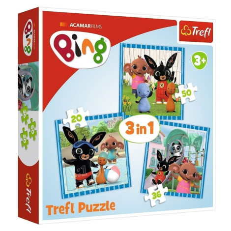 TREFL - puzzle 3v1 Bing Zábava s přáteli