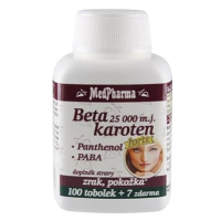 MedPharma Beta karoten 25.000 m.j. - Panthenol, PABA, 107 tobolek